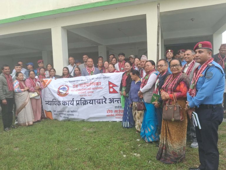 रोङमा जिल्ला स्तरीय न्यायिक कार्य प्रकृयावारे अन्तरकृया।